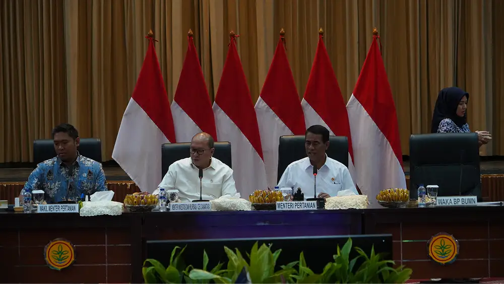 Pertemuan Menteri Investasi & Hilirisasi dengan Menteri Pertanian untuk memfinalisasi rencana investasi hilirisasi guna meningkatkan nilai tambah dan kesejahteraan petani.